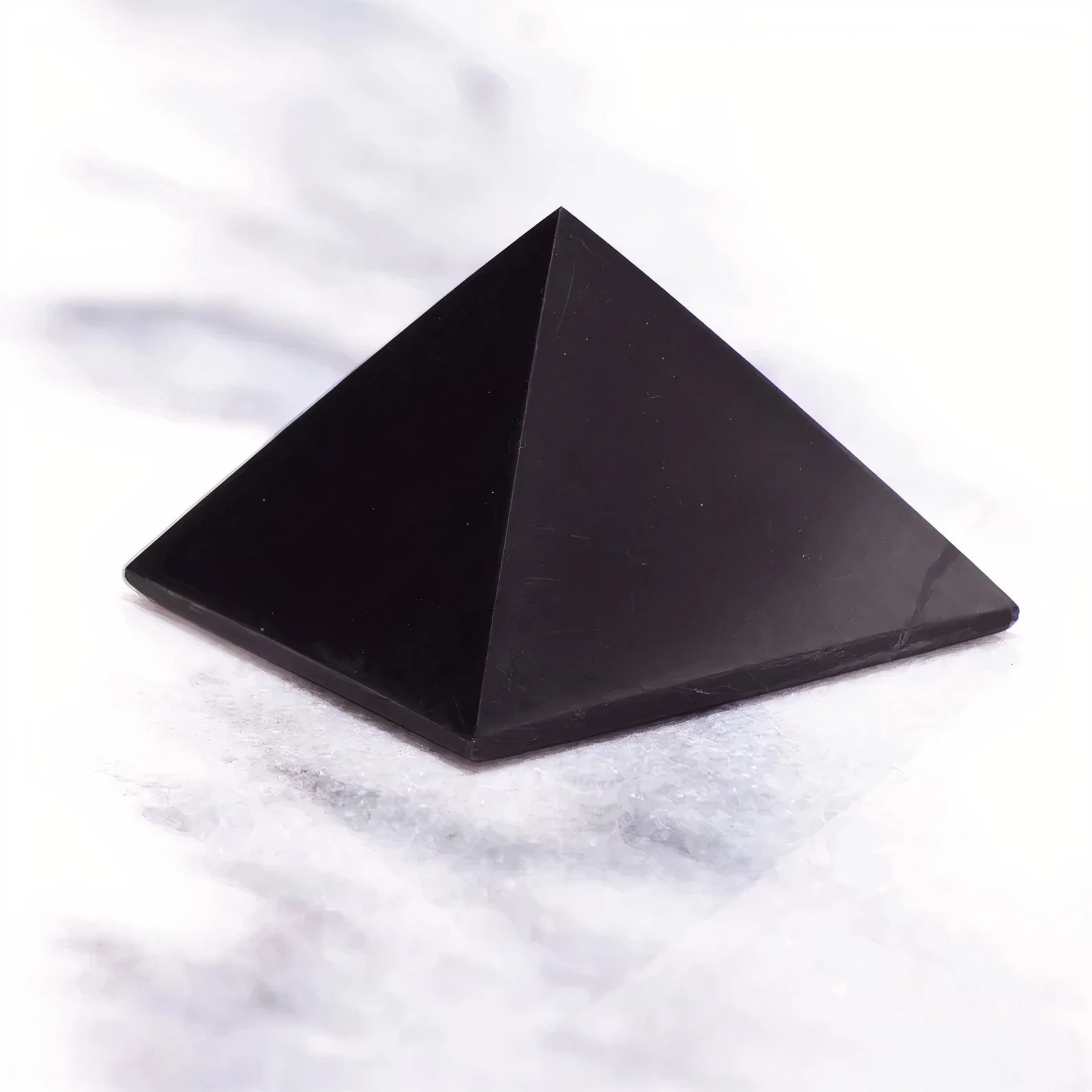 Shungite Stone Pyramids (3 Piece Small Set) - Image 2