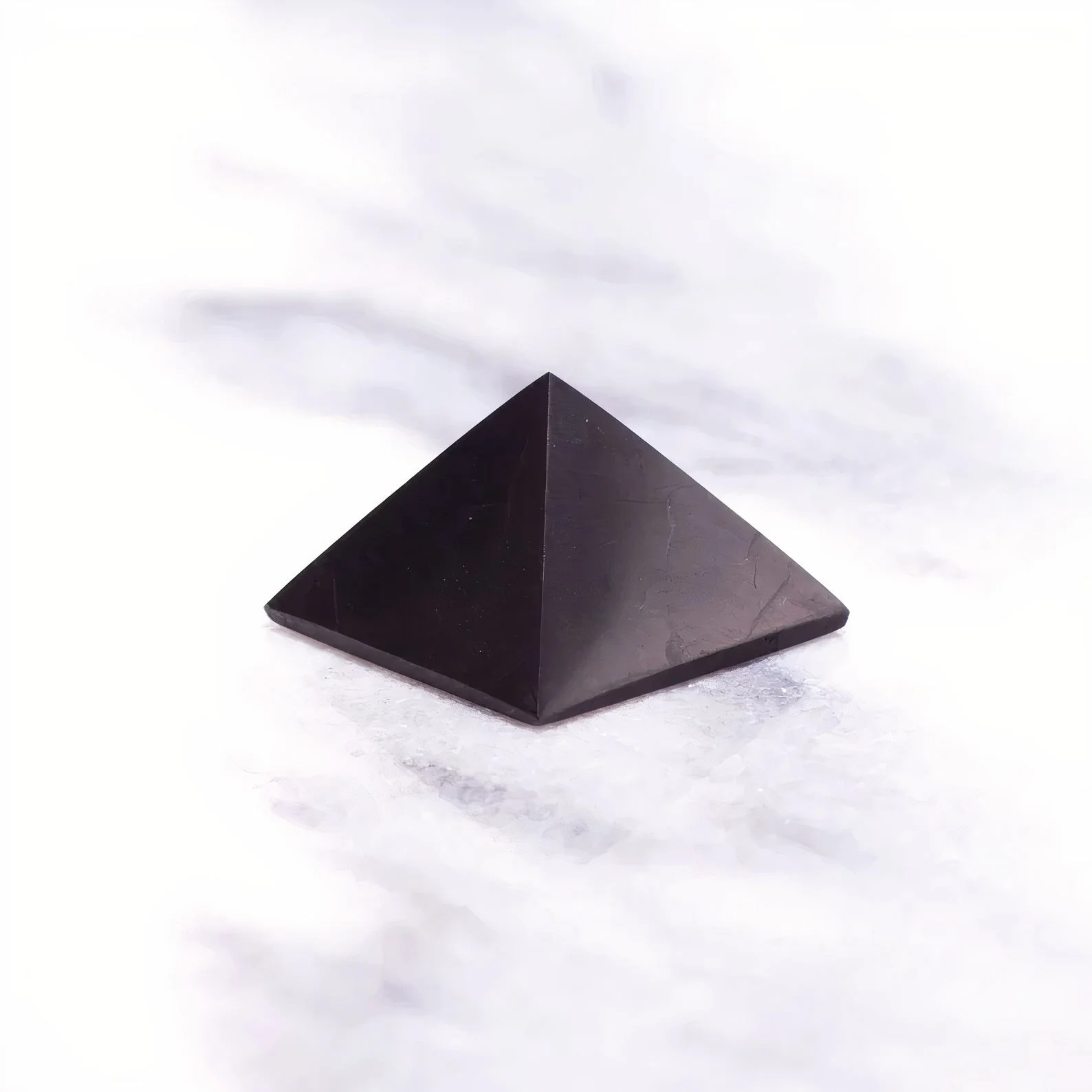 Shungite Stone Pyramids (3 Piece Small Set) - Image 4